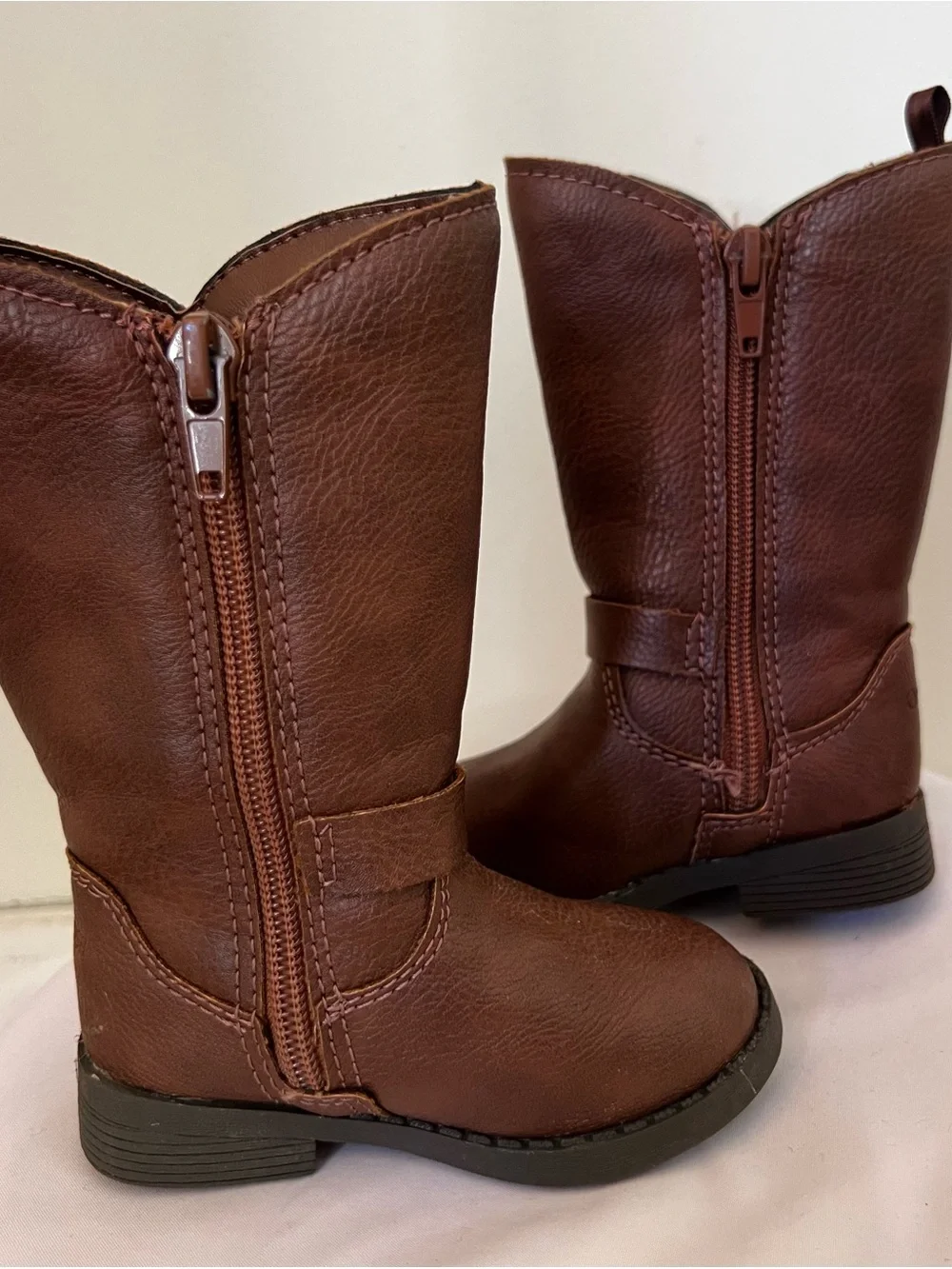 OshKosh B'gosh Toddler Girls Lumi Mid-Calf Riding Boots - Brown
